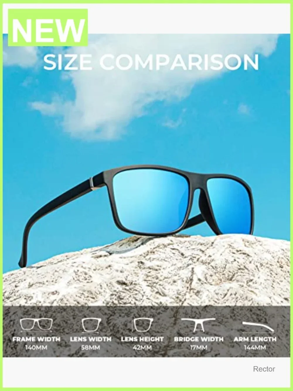 Polarized Men's Sunglasses UV Protection for Driving Fishing Golf Classic Style